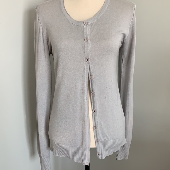 Grey button down cardigan - Picture 4 of 5
